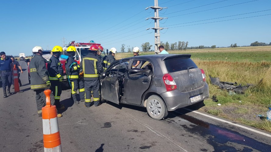 Cinco personas fueron hospitalizadas por un accidente en la ruta 65
