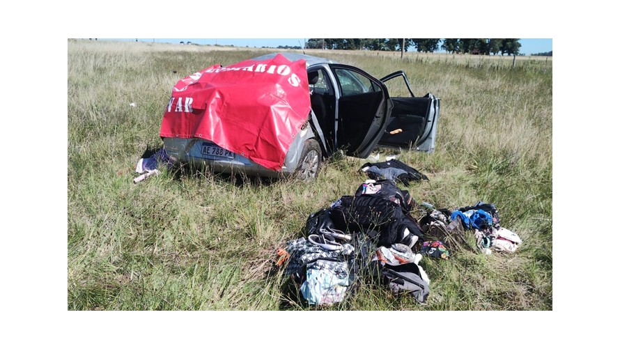 Una mujer falleció en un trágico accidente en la Ruta 226