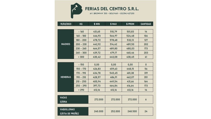 Ferias del Centro festejó su cumpleaños con un remate excepcional