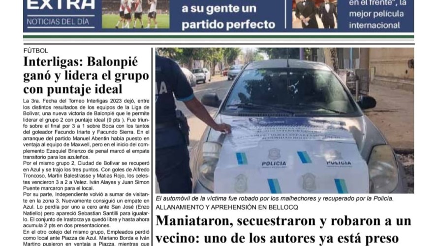 Descargá la edición del 13 de marzo