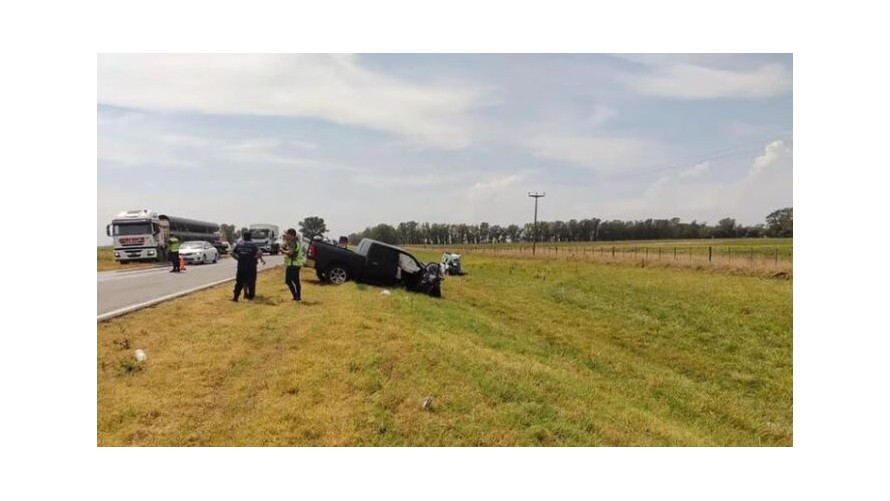 Un hijo de Ramón Díaz chocó en la ruta 5: murió su esposa y el conductor del otro vehículo