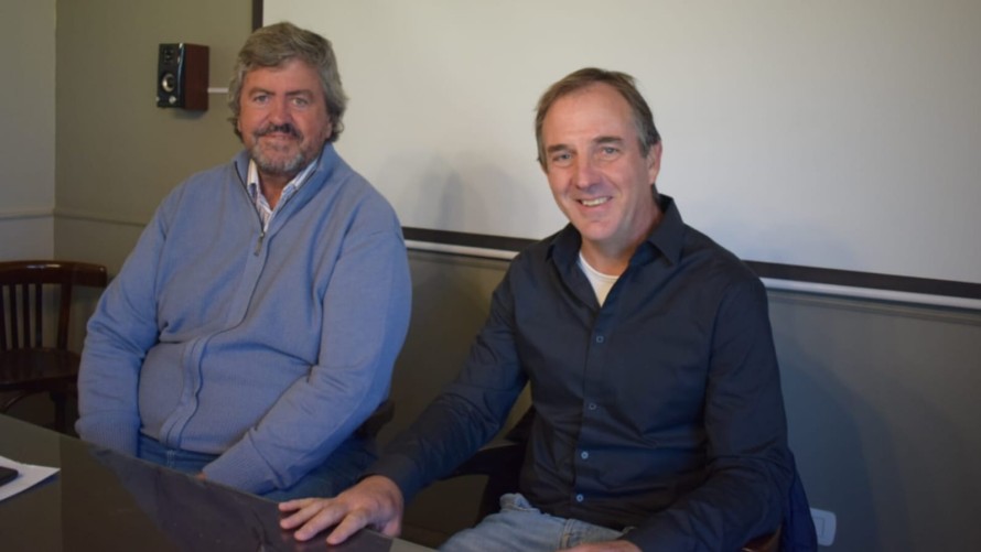 Alzueta y Erreca hablaron antes del traspaso de mando de la Sociedad Rural