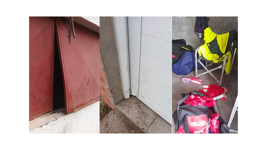 Se registraron daños y robo en el predio de Club Empleados de Comercio