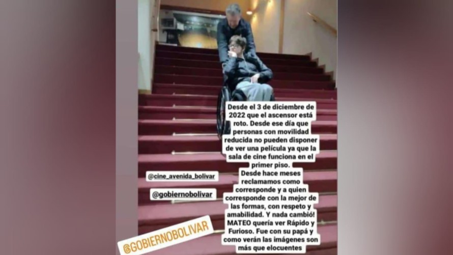 Polémica por el ascensor del Cine Avenida: un usuario se quejó en las redes y el Municipio salió a dar explicaciones