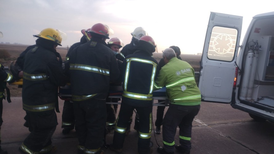 Choque de camiones en Ruta 226: un herido