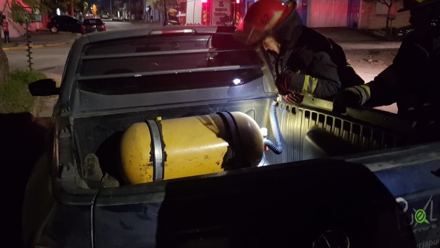 Actuaron bomberos por una fuga de GNC