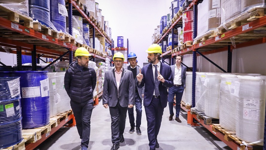 Cafiero junto a Granados destacaron el crecimiento del perfil exportador con valor agregado de las empresas radicadas en el parque industrial Ezeiza