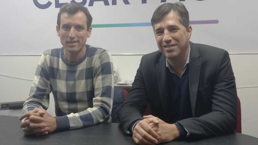 Franco Flexas, intendente de General Viamonte, vino a darle su apoyo a César Pacho