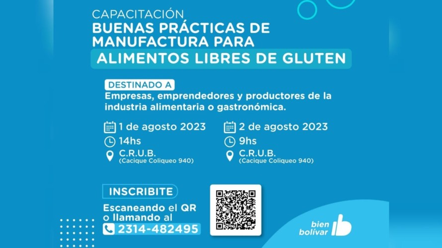 Capacitación de buenas prácticas de manufactura para alimentos libres de gluten