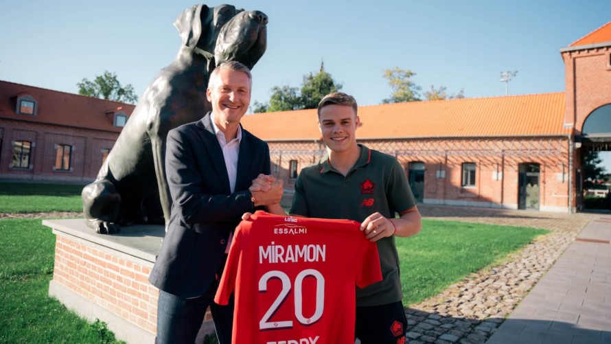 Ignacio Miramón fue presentado oficialmente como nuevo jugador del Lille