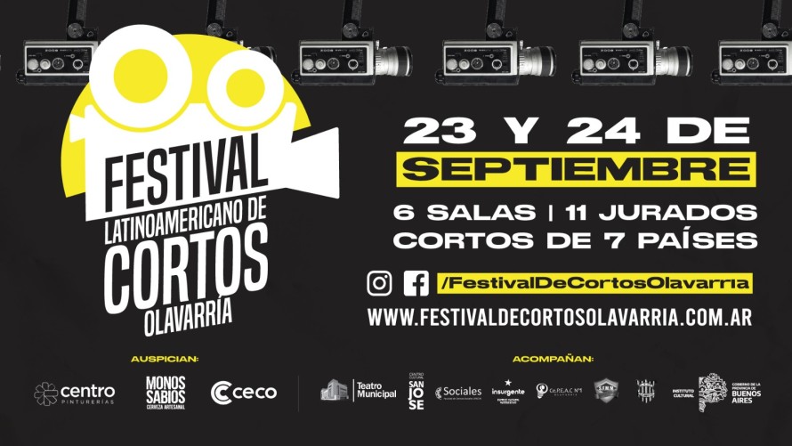 El próximo sábado comienza el Festival Latinoamericano de Cortos de Olavarría