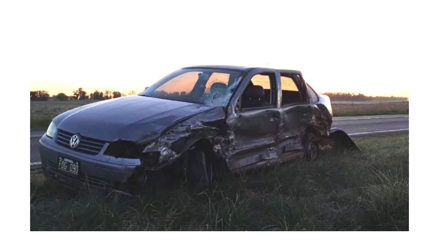 Bolivarenses involucrados en un accidente vehicular cerca de Olavarría