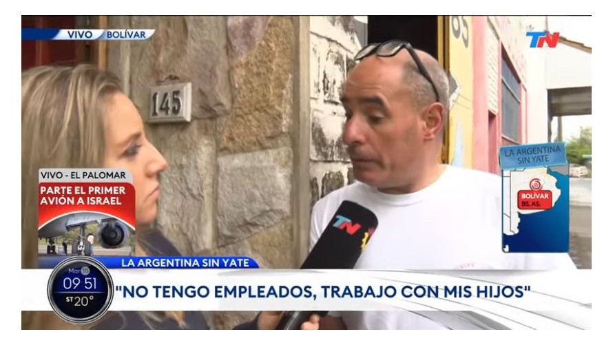 Bolivarenses rescatados por TN como ejemplos de trabajo honrado