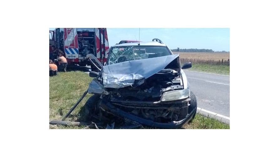 Luctuoso accidente en la ruta 65 en el mediodía de este viernes