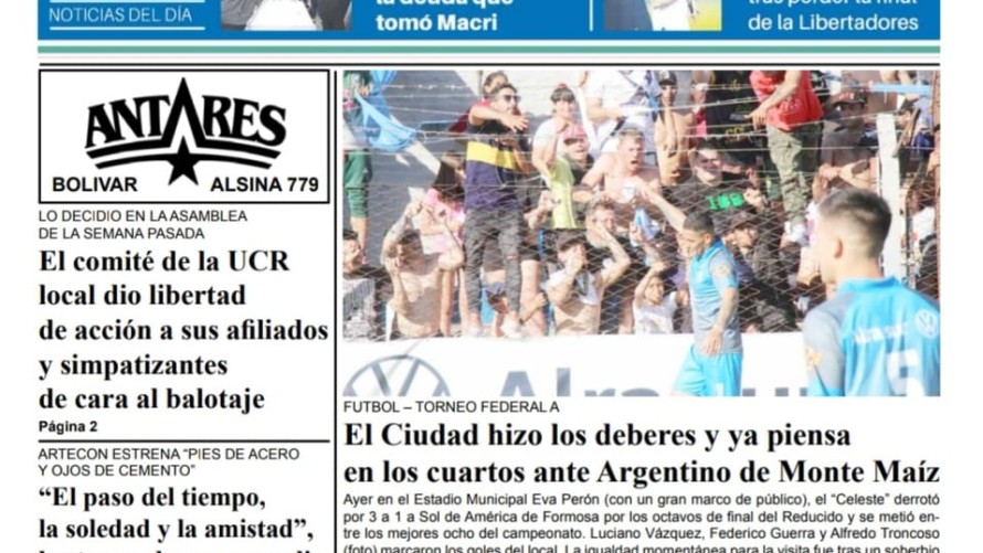 Descargá la edición del 6 de noviembre