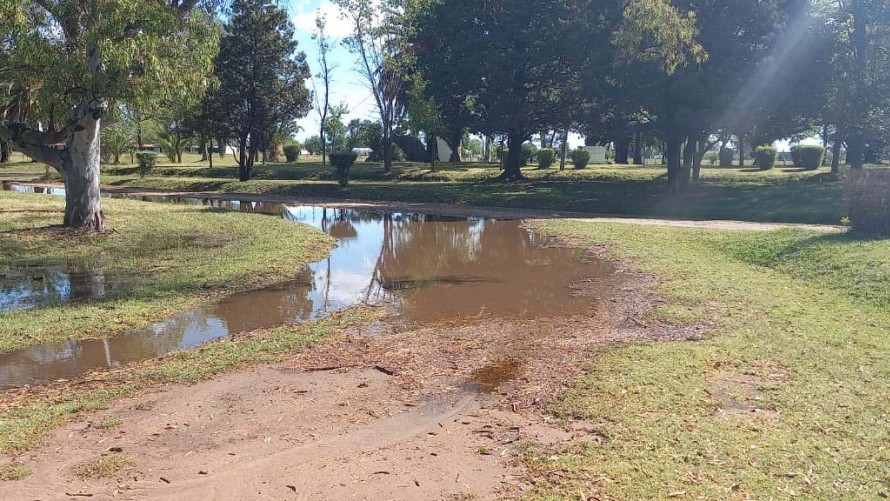 El agua se escurrió bastante en casi todos los puntos de la ciudad