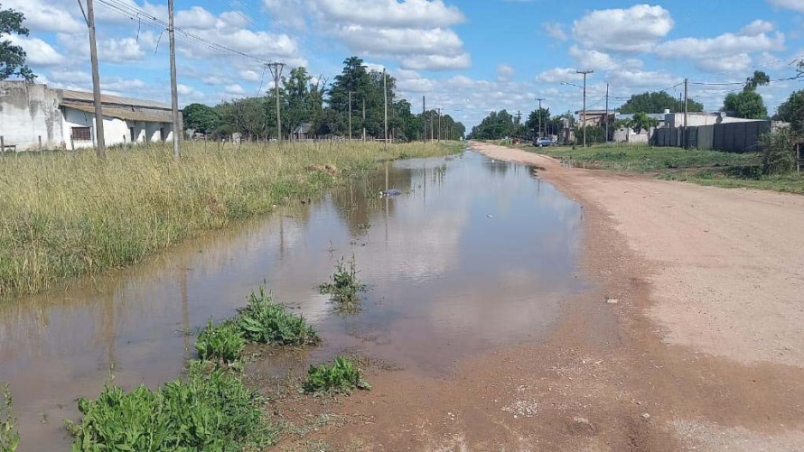 El agua se escurrió bastante en casi todos los puntos de la ciudad