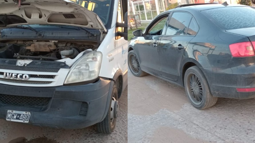 Choque en cadena entre tres vehículos en Av. Calfucurá