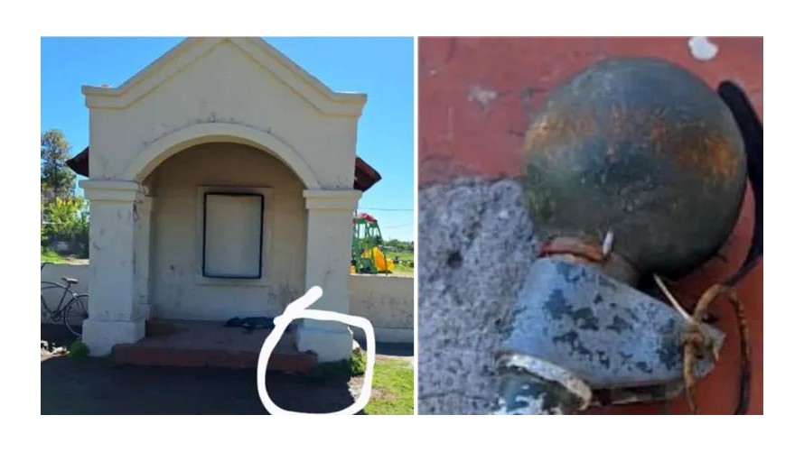 Un grupo de chicos encontró una granada militar y personal policial hizo una detonación controlada