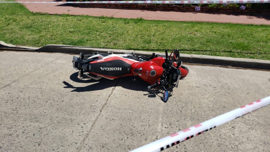 Falleció el motociclista que se accidentó hoy por la tarde