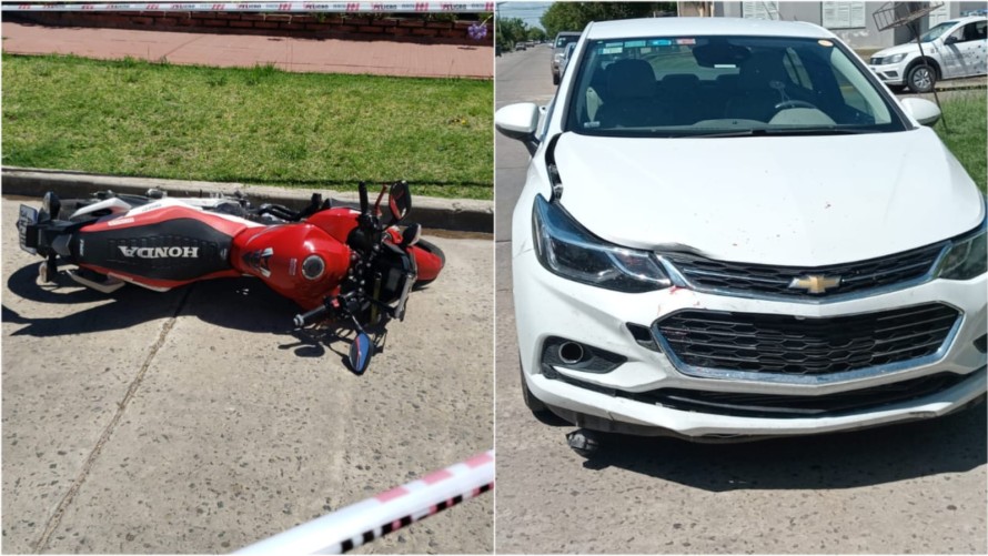 Un motociclista resultó gravemente herido tras un accidente de tránsito