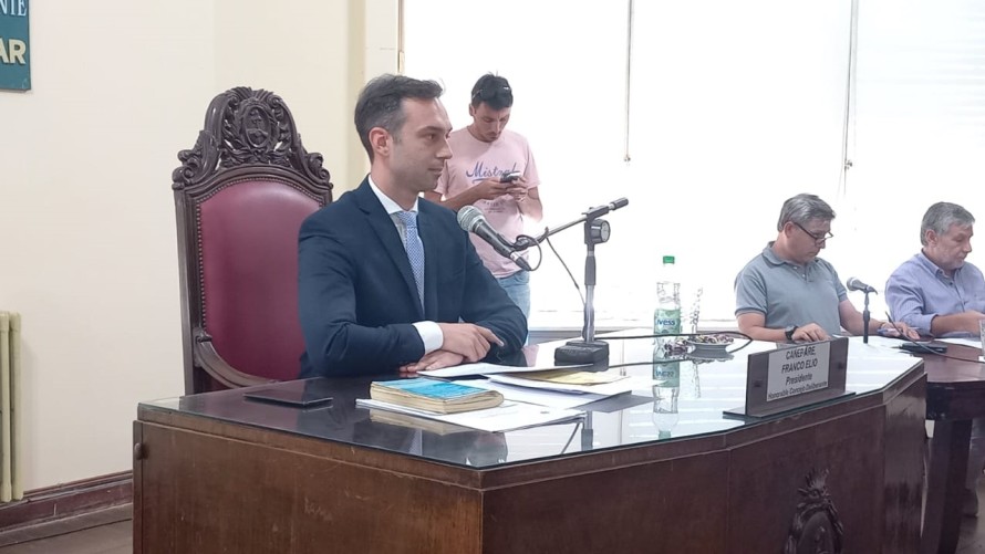 Franco Canepare y su visión desde la presidencia del Honorable Concejo Deliberante