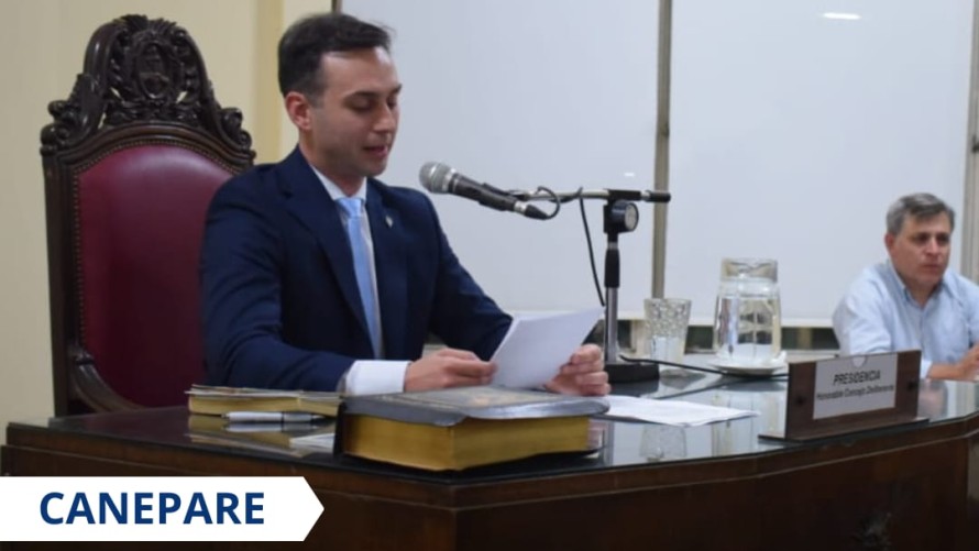Franco Canepare y su visión desde la presidencia del Honorable Concejo Deliberante