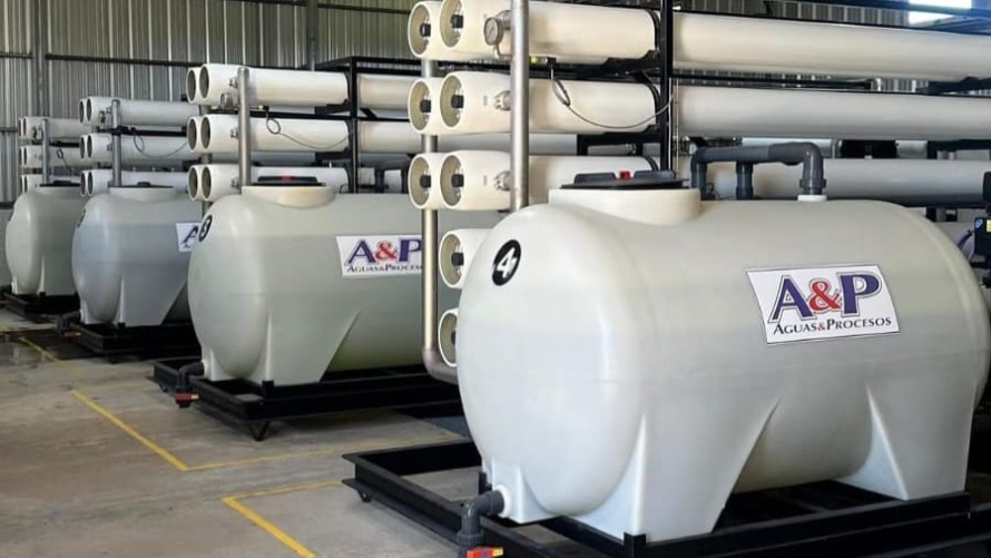 Bali recorrió y elogió la planta potabilizadora de agua de Bolívar