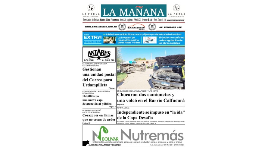 Descargá la edición del 20 de febrero