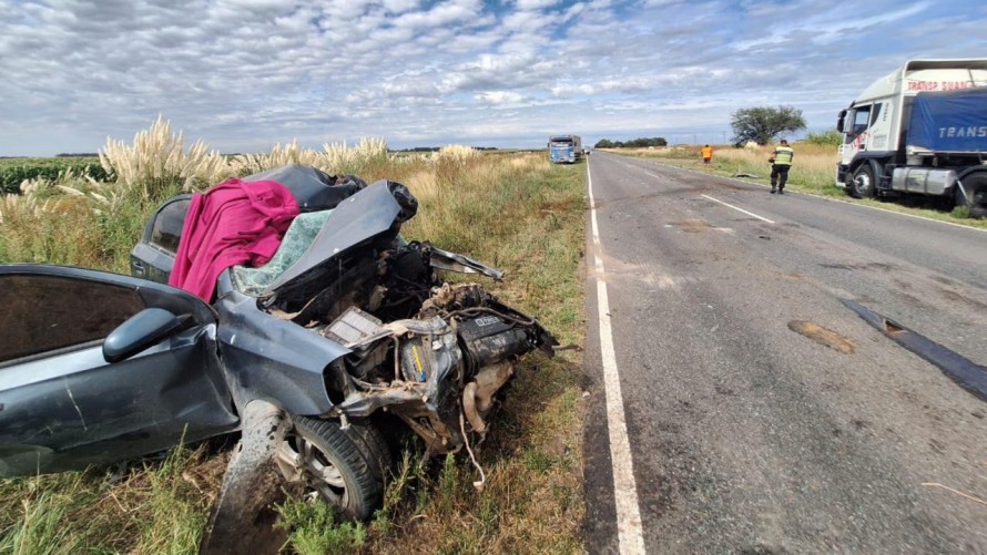 Falleció un hombre y otras dos personas resultaron heridas en un accidente en la ruta 65