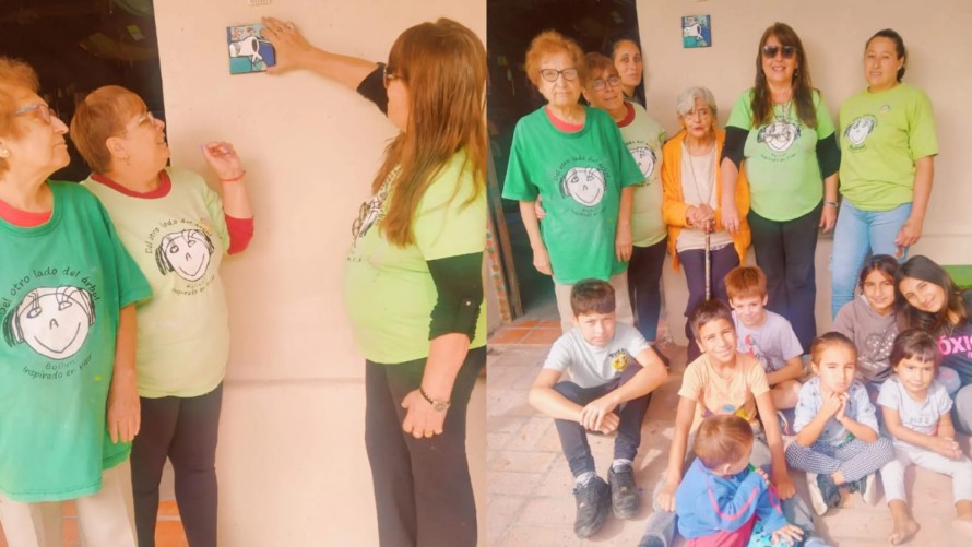 La biblioteca se sumó ayer a la campaña “Memoria Sí”, convocada por Abuelas
