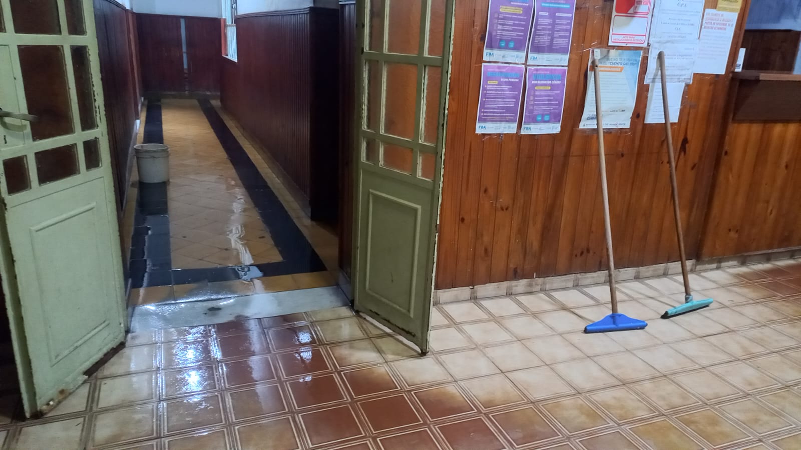 Se inundó la Comisaría de Bolívar y fueron convocados los bomberos