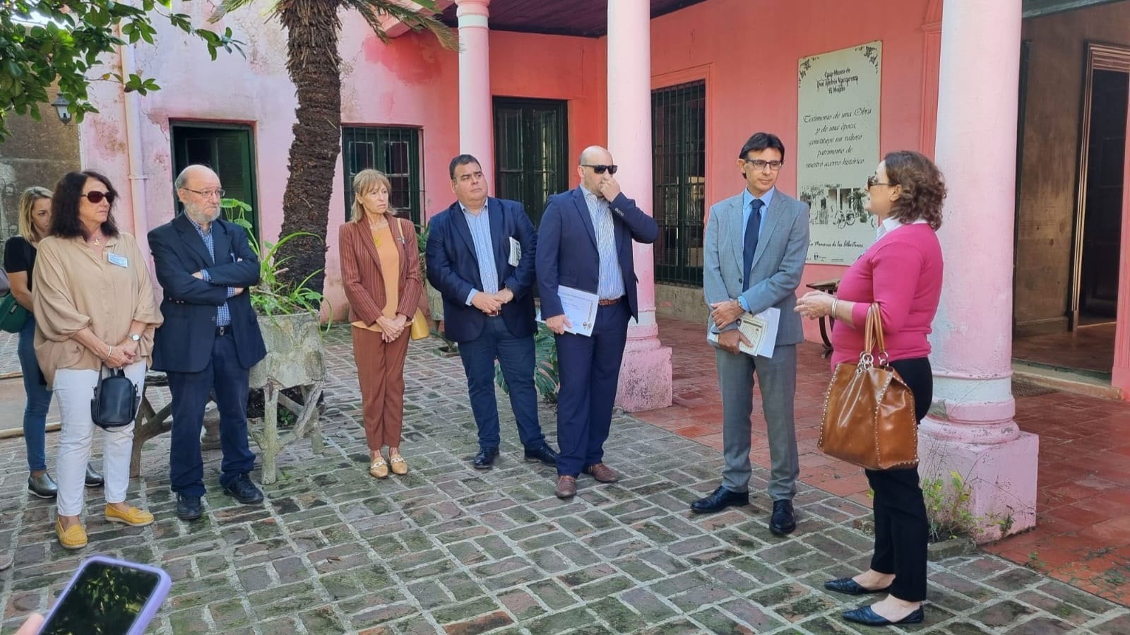 Bolívar acompañó al cónsul de Italia en La Plata en su gira por el interior
