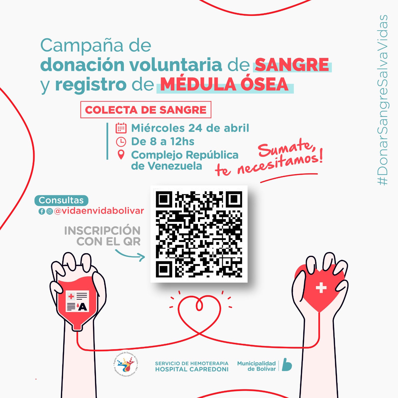 El Servicio de Hemoterapia Municipal realizará una nueva colecta de sangre