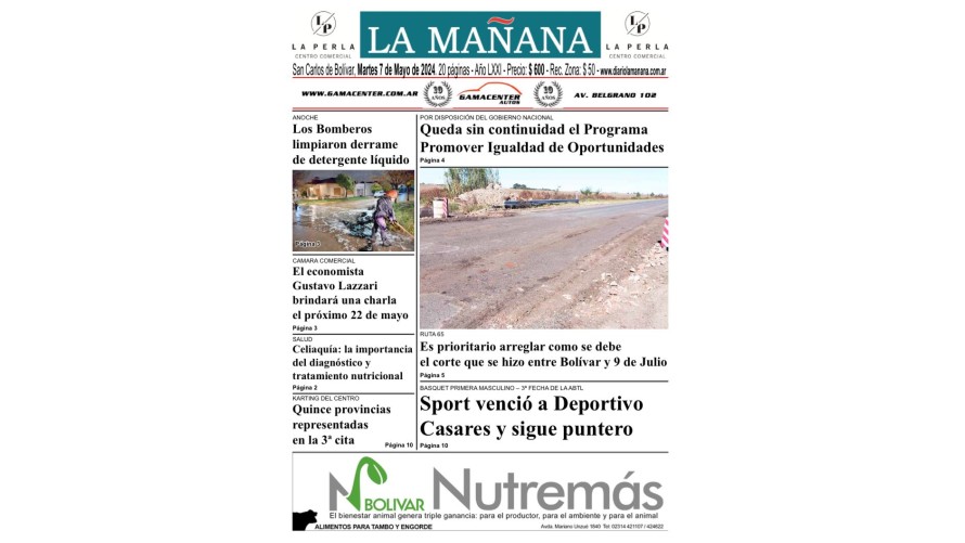 Descargá la edición del 7 de mayo