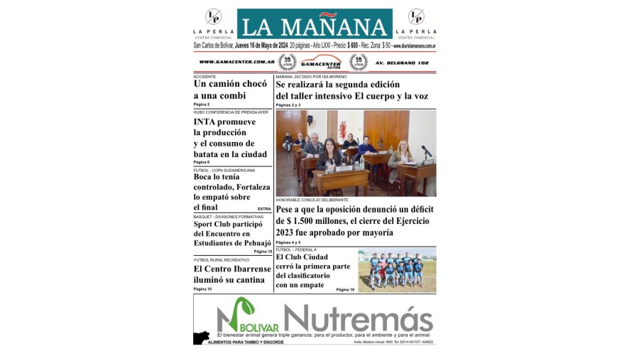 Descargá la edición del 16 de mayo