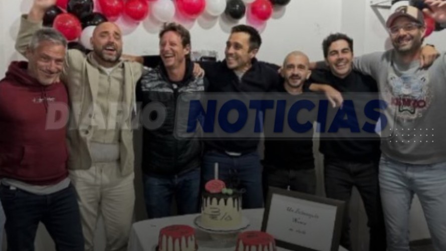 Belasteguín festejó “los 45” en Pehuajó, con la visita del ex tenista David Nalbandian