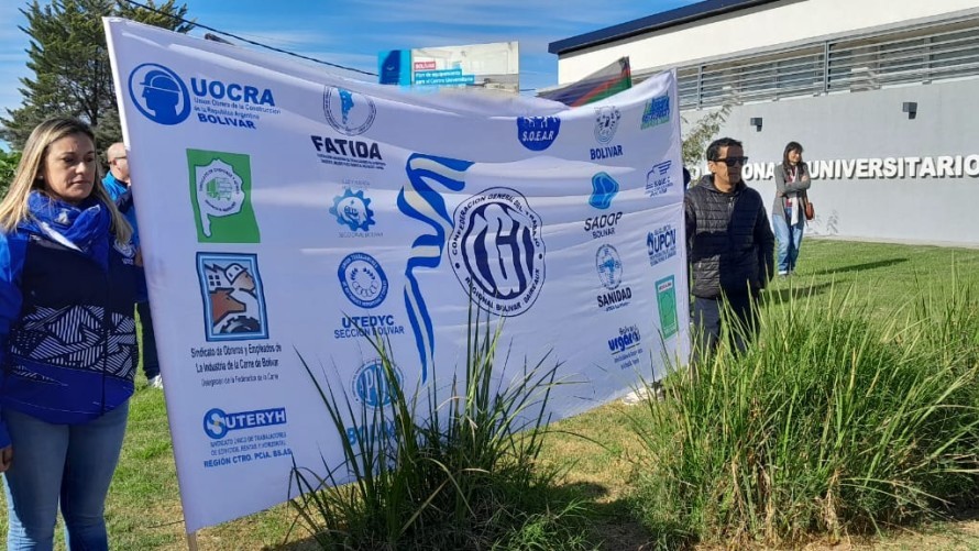 Hubo movilización y acto por el Día del Trabajador