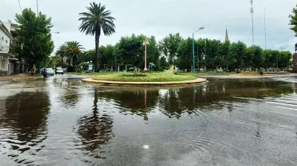 Dispar milimetraje de lluvias en el partido