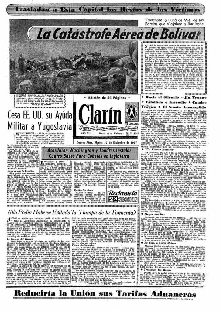 El diario Clarín refleja el hecho. (Archivo)